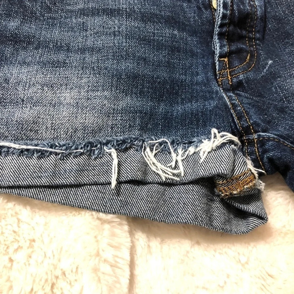 BDG | TomGirl Midrise Button Fly Distressed Shorts - Picture 3 of 7